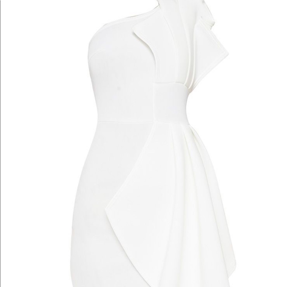 White scuba dress